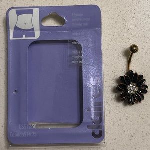 Sunflower belly ring